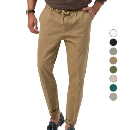 Herren Slim-Fit-Hose Elegant Alltag