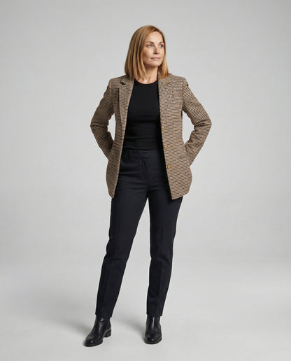 Damen Blazerjacke Golden Knöpfe Modern