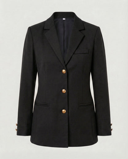 Damen Blazerjacke Golden Knöpfe Modern