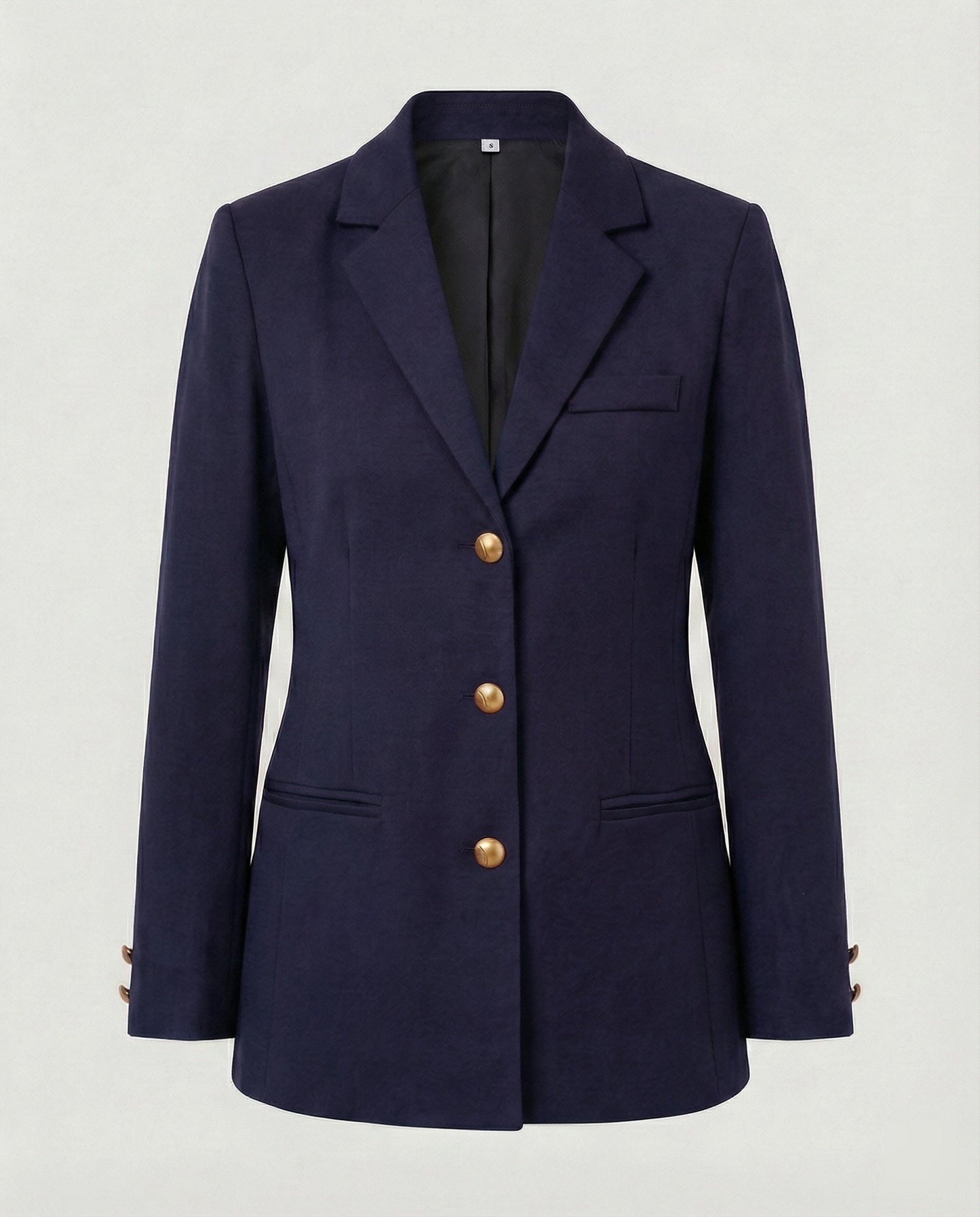 Damen Blazerjacke Golden Knöpfe Modern - Norvielle