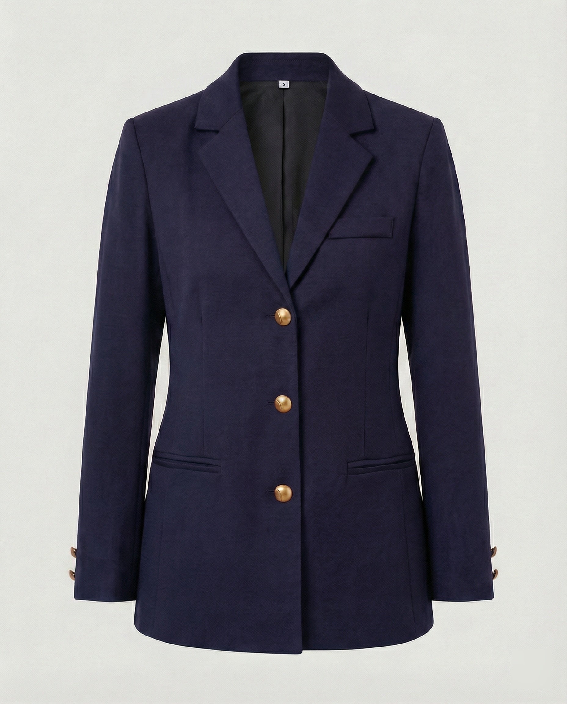Damen Blazerjacke Golden Knöpfe Modern - Norvielle