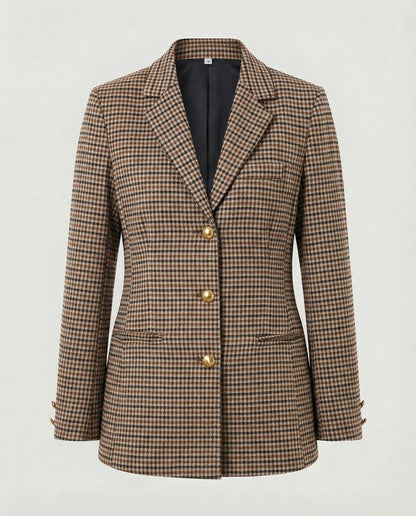 Damen Blazerjacke Golden Knöpfe Modern