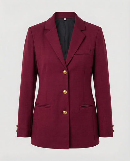 Damen Blazerjacke Golden Knöpfe Modern