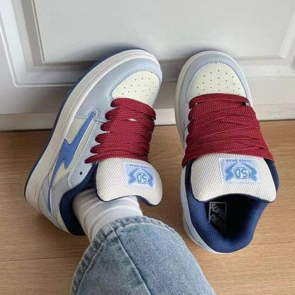 Damen Sneaker Atmungsaktives Mesh Elastische Schnürsenkel