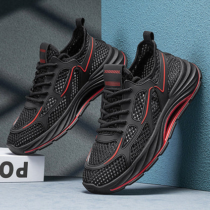 Damen Sneaker Sportlich Mesh Atmungsaktives Obermaterial