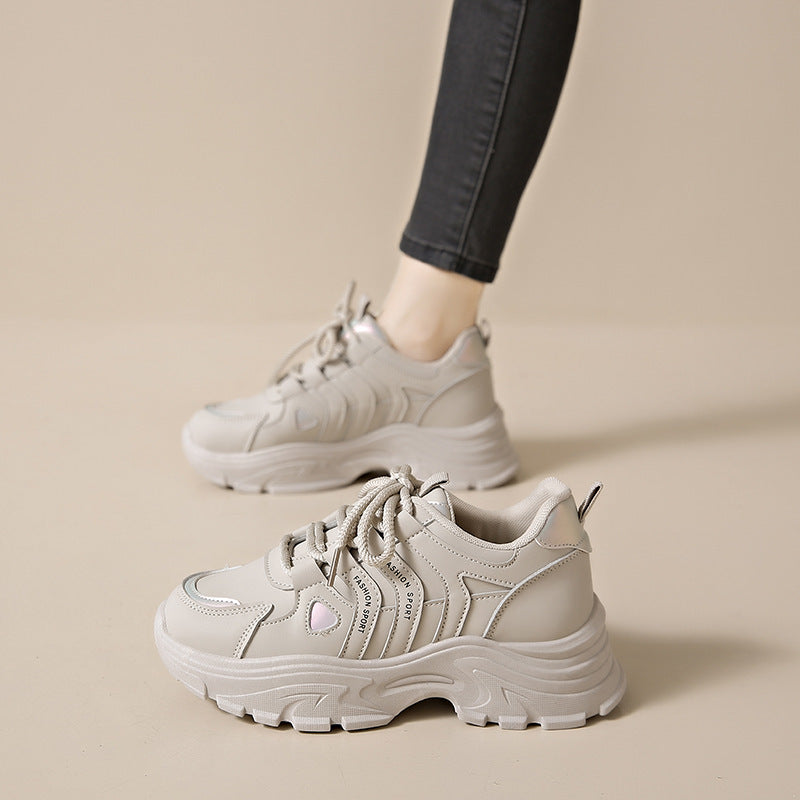Damen Sneaker Sportlich Bequem Laufsohle