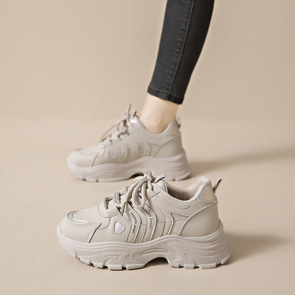 Damen Sneaker Sportlich Bequem Laufsohle