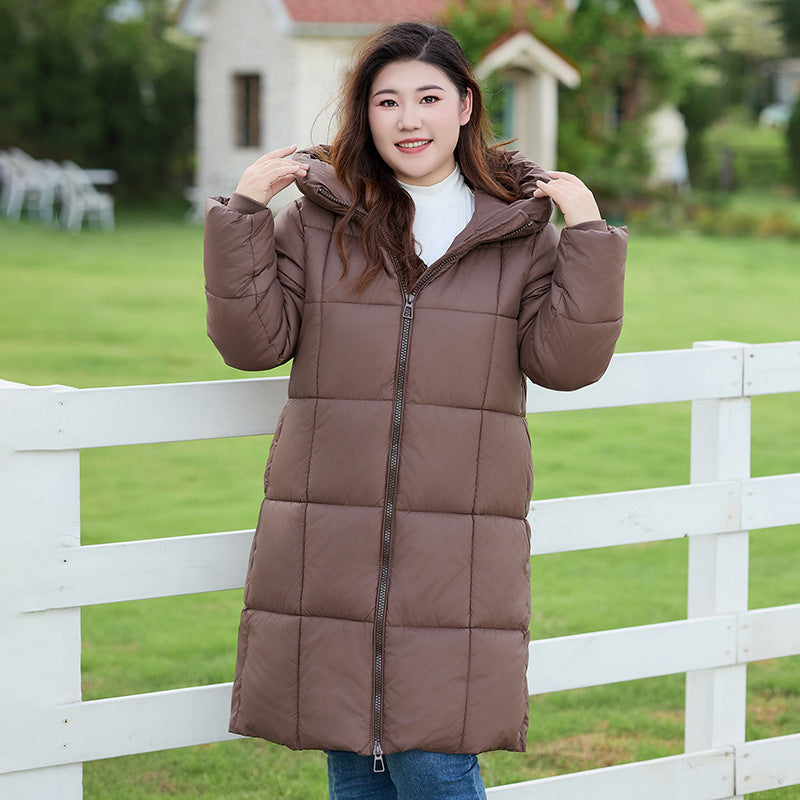 Damen Winterjacke Warme Kapuze Reißverschluss
