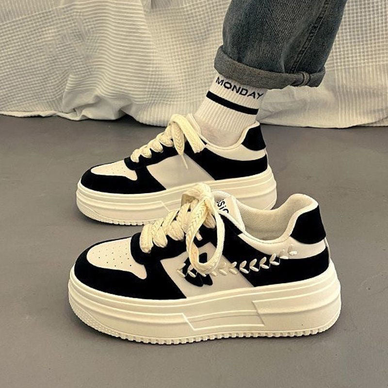 Damen Chunky Sneaker Plattform Schuhe Mode