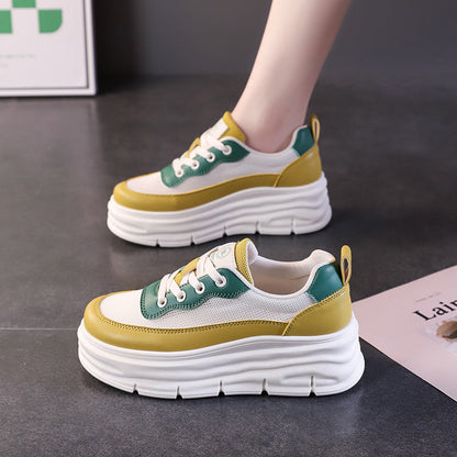 Damen Sneaker Hochplateau Komfortabel