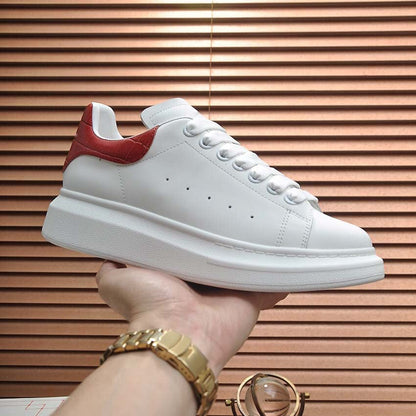 Damen Sneaker Leder Weich Gepolstert
