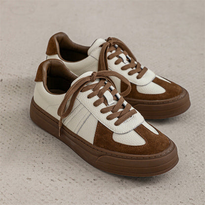 Damen Sneaker Leder Wildleder Modern