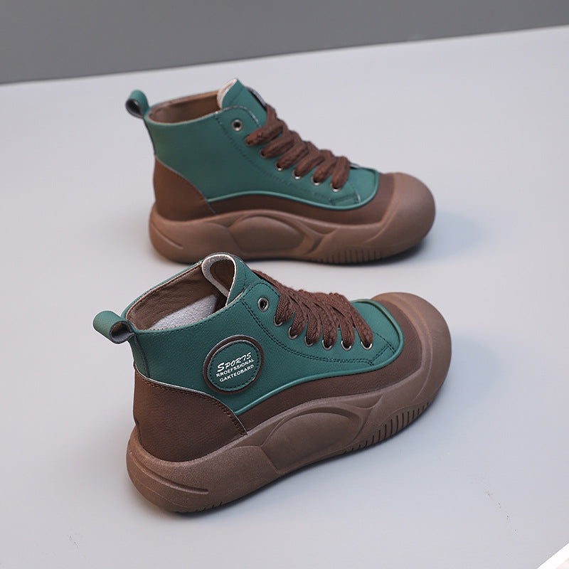Damen Hochtop-Sneaker Komfort Rutschfest