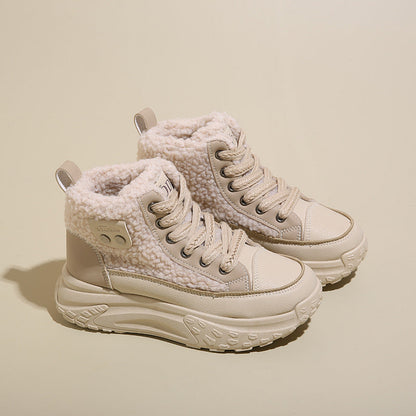 Damen High- Sneaker Warmfutter Rutschfest Winter