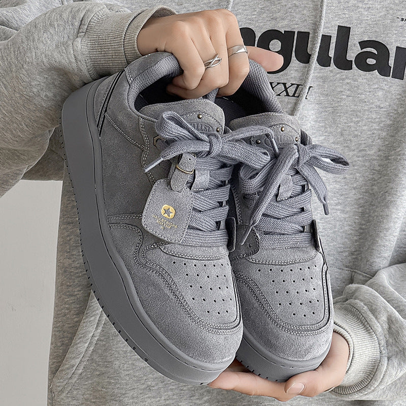 Damen Sneaker Sportlich Veloursleder Sohlendämpfung - Norvielle