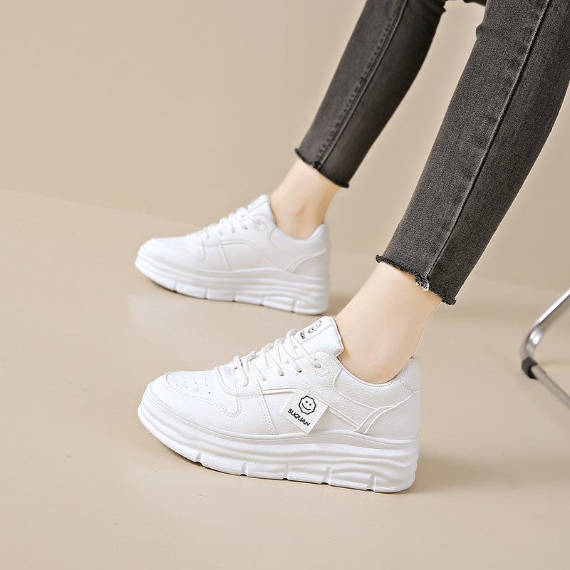 Damen Plattformsneaker Hoch Mit Polsterung