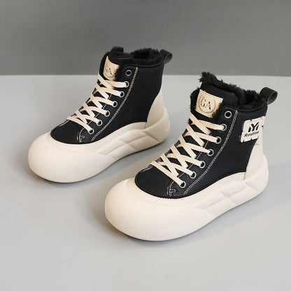 Damen Sneaker Weich Elastische Sohle Hoch