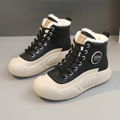 Damen Winter Sneaker Warm Isoliert Fleece Innenleben