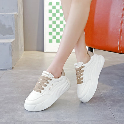 Damen Sneaker Atmungsaktives Mesh Dicke Sohle