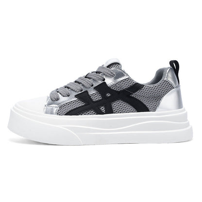 Damen Hochplateau Sneaker Trendy Modell