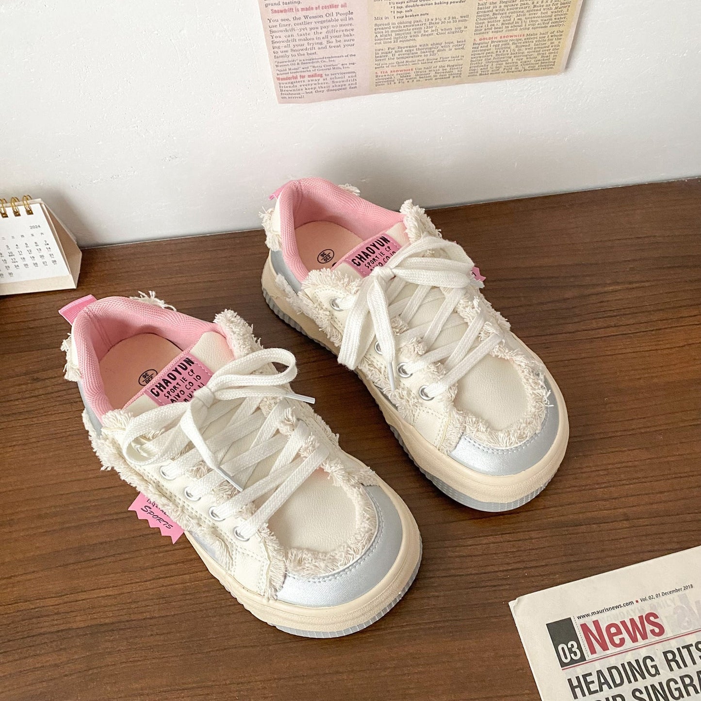 Damen Sneaker Weich Bequem Einzigartiges Design