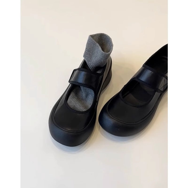 Damen Ballerinas Komfortsohle Verstellbarer Riemen Bequem