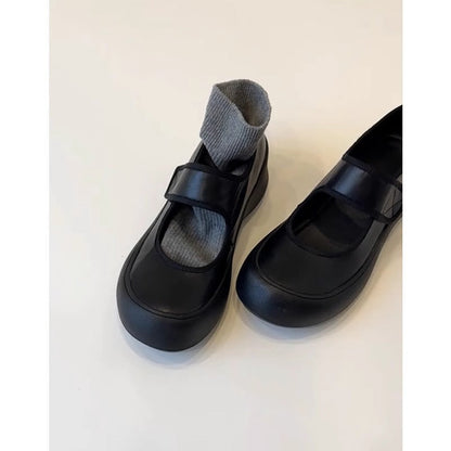 Damen Ballerinas Komfortsohle Verstellbarer Riemen Bequem