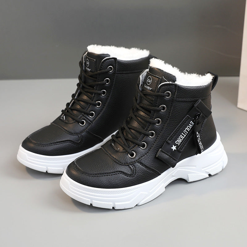 Damen High- Sneaker Warmfleece Rutschfest