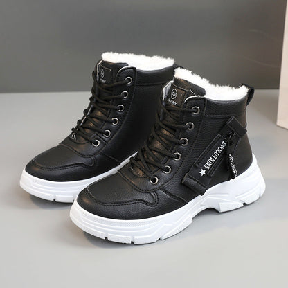 Damen High- Sneaker Warmfleece Rutschfest