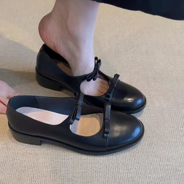 Damen Lederschuhe Mary Jane Elegant Komfortabel