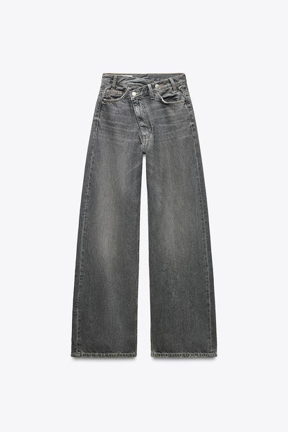 Damen Weitenjeans Locker Sitzend Bequem