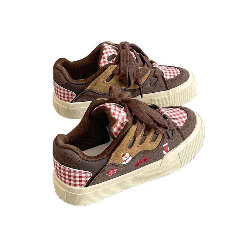 Damen Sneaker Tiermuster Bequem