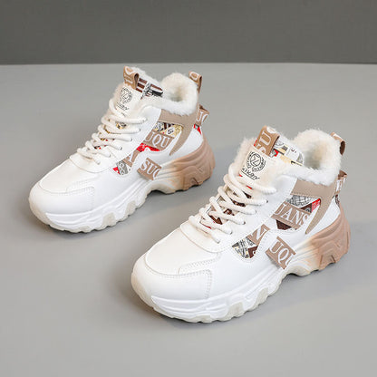 Damen High- Sneaker Warmfleece