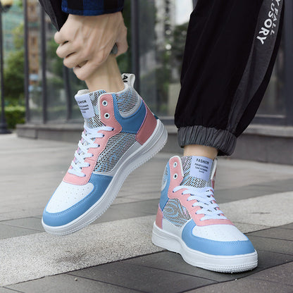 Damen High- Sneaker Atmungsaktives Mesh Weich