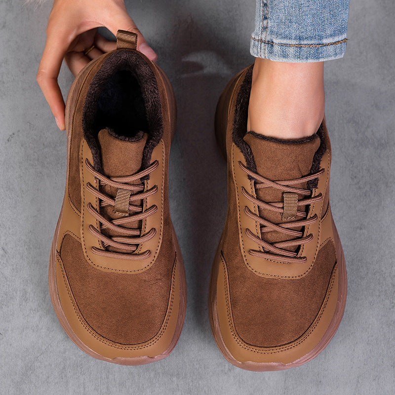 Damen Sneaker Warm Bequem Freizeitschuhe