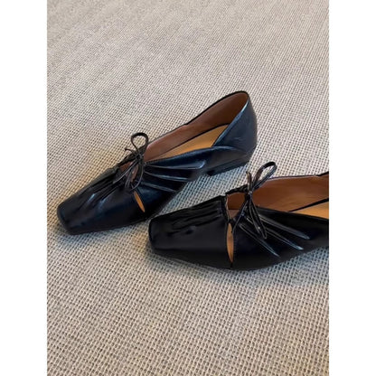 Damen Ballerinas Spitze Elegante Schnürung