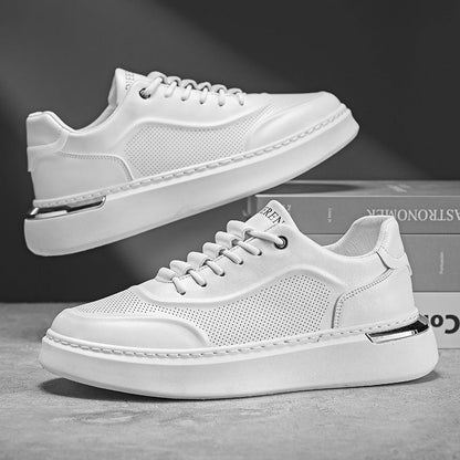Damen Sneaker Perforiert Komfortabel Schwarz - Norvielle