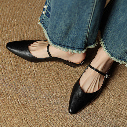 Damen Leder-Slipper Echtleder Bequem