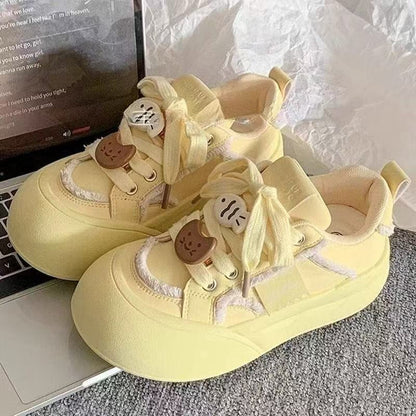Damen Sneaker Chunky Tiermotiv Bequem