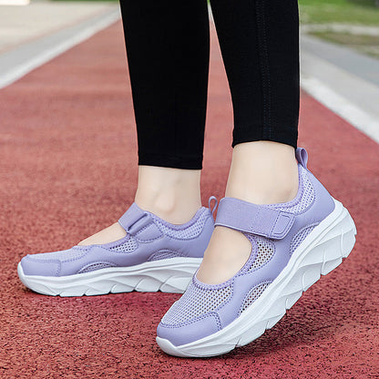 Damen Sneaker Atmungsaktives Netzmaterial Leicht