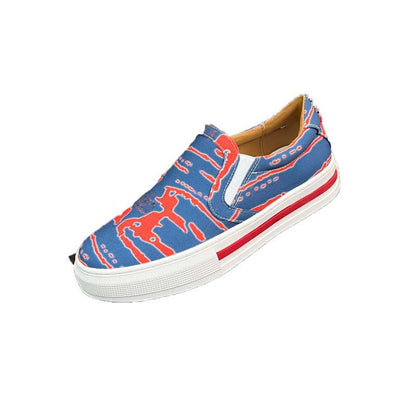 Damen Slip-On Sneaker Trendiges Druckdesign