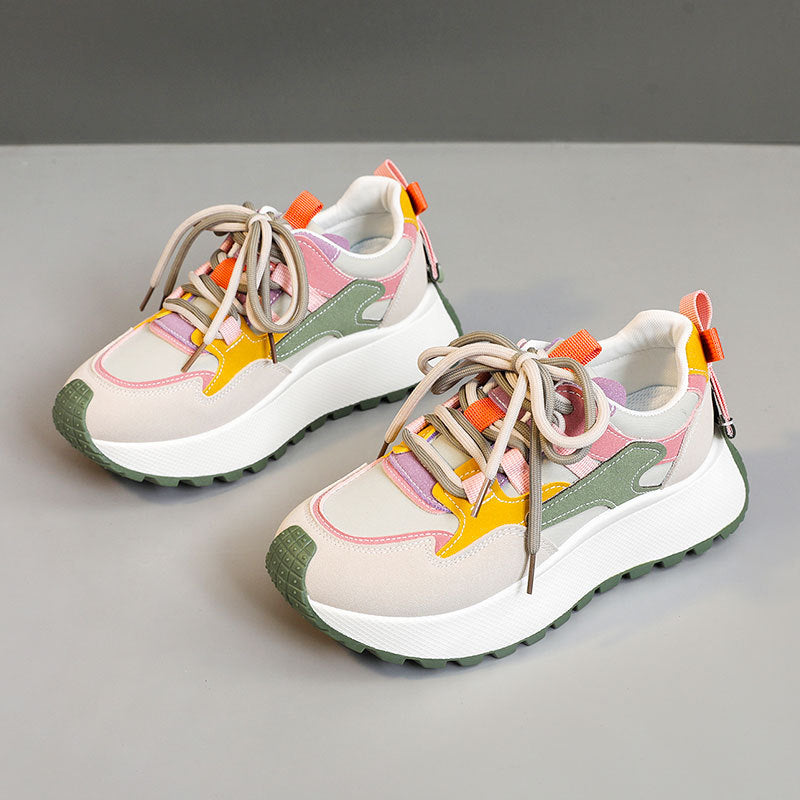 Damen Sneaker Sportlich Bunt