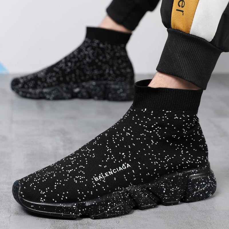 Damen Slip-On Sneaker Hoch Strick Bequem