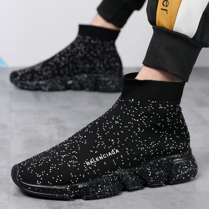 Damen Slip-On Sneaker Hoch Strick Bequem