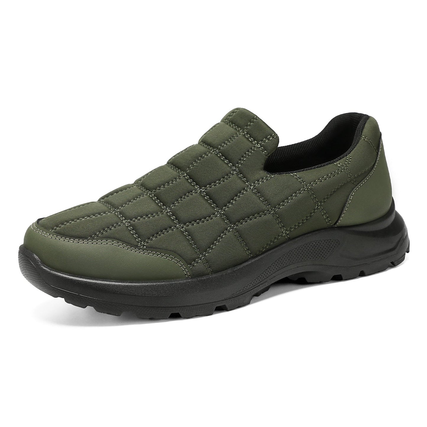 Damen Sneaker Bequem Slip-On Weiches Leder