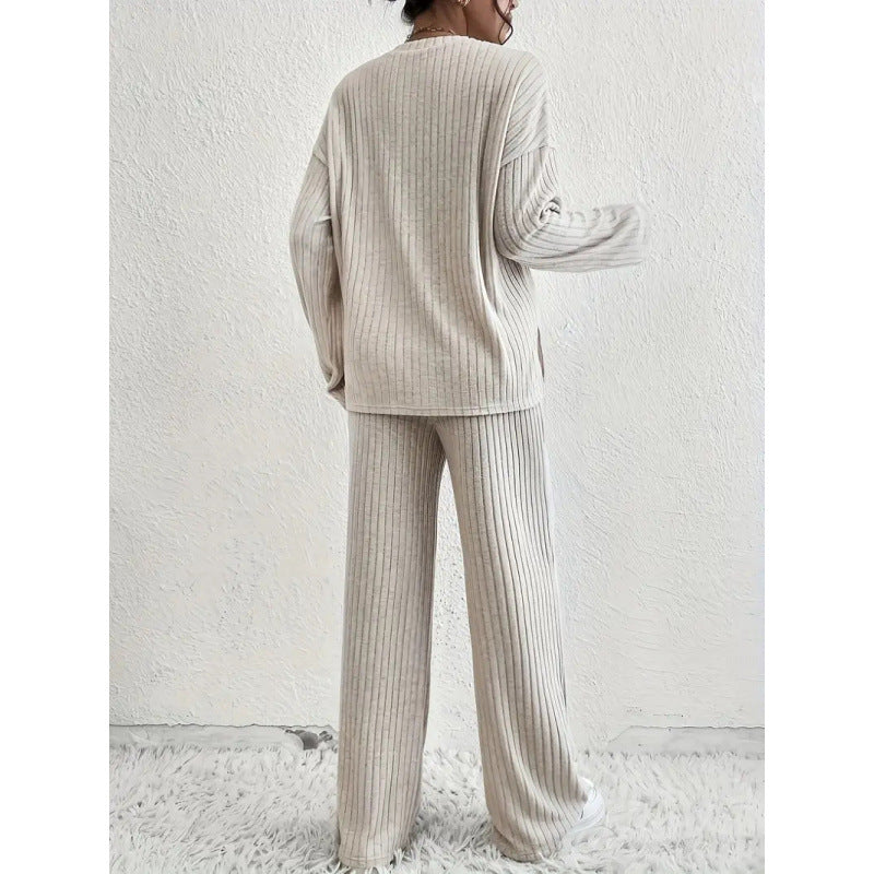 Damen Jersey Anzug Bequem Relaxed