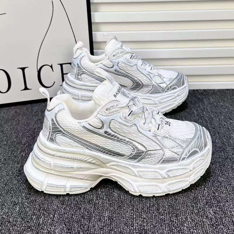 Damen Sneaker Sportlich Reflektierend Bequem ist bereits ein guter - Norvielle