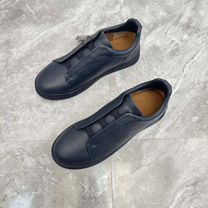Damen Sneaker Slip-On Leder Rutschfest