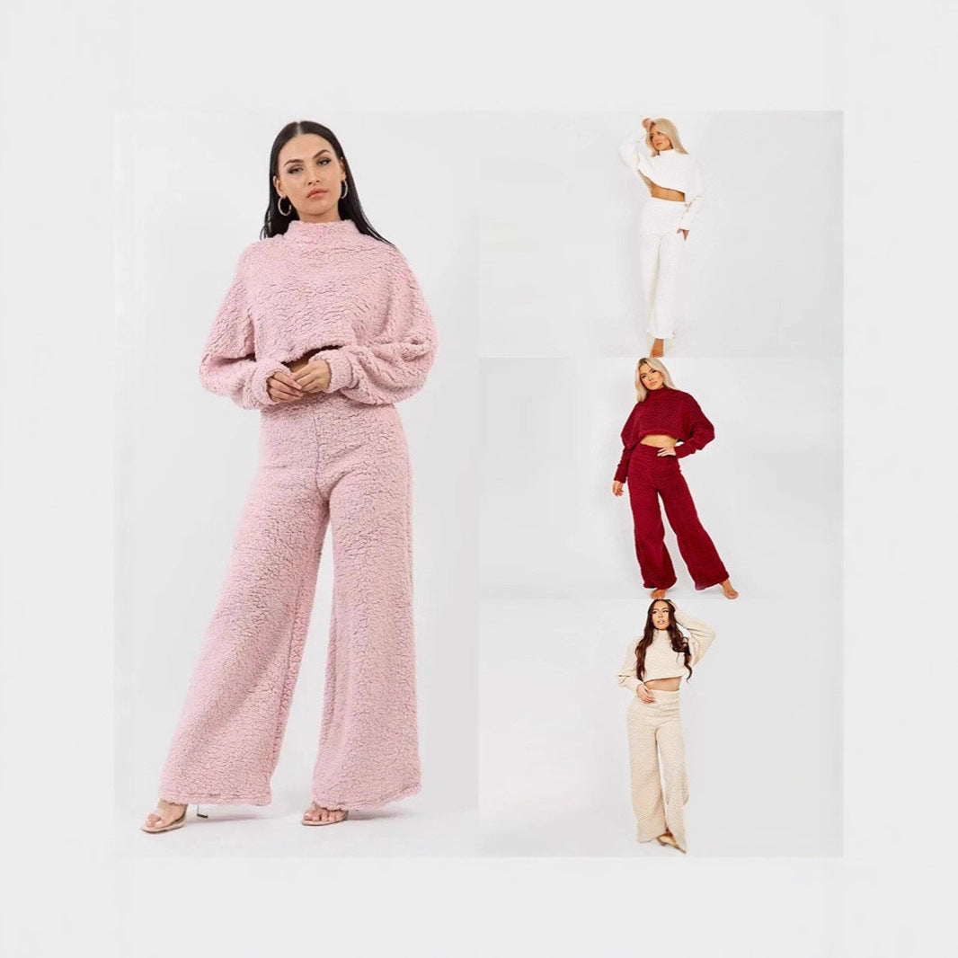 Damen Plüsch-Set Weich Warm - Norvielle