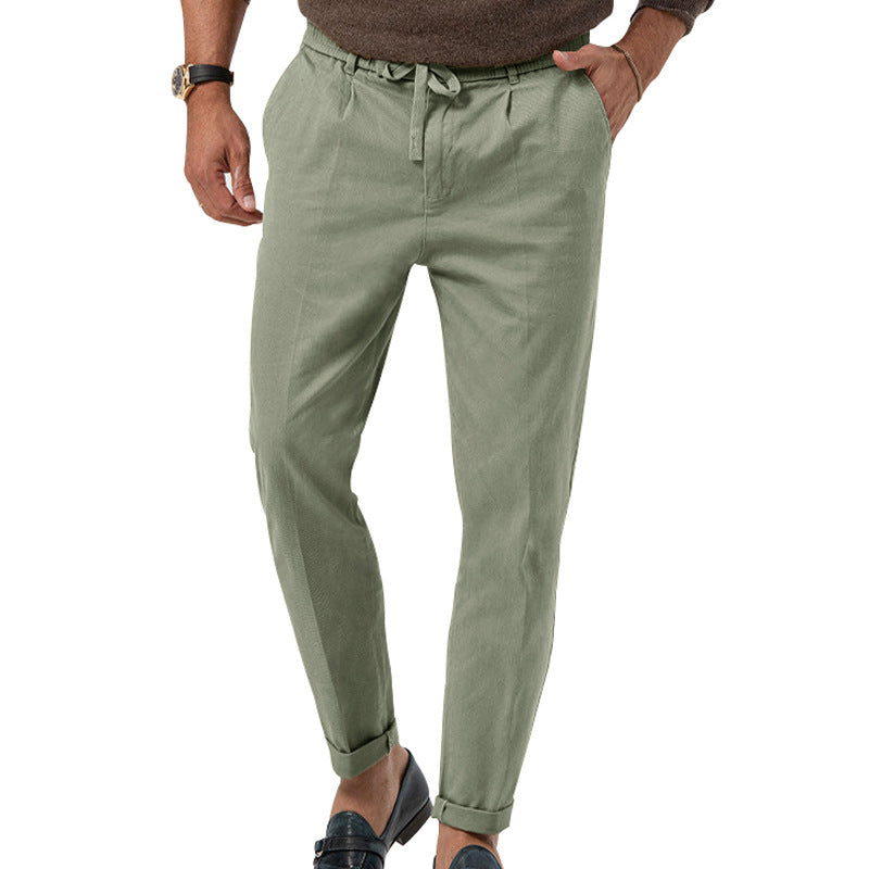 Herren Slim-Fit-Hose Elegant Alltag
